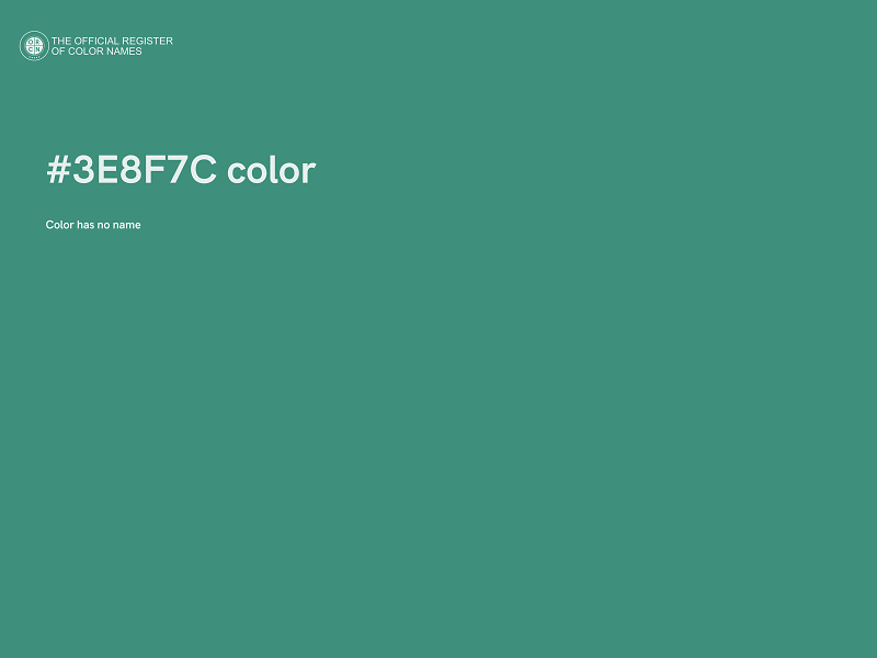 #3E8F7C color image