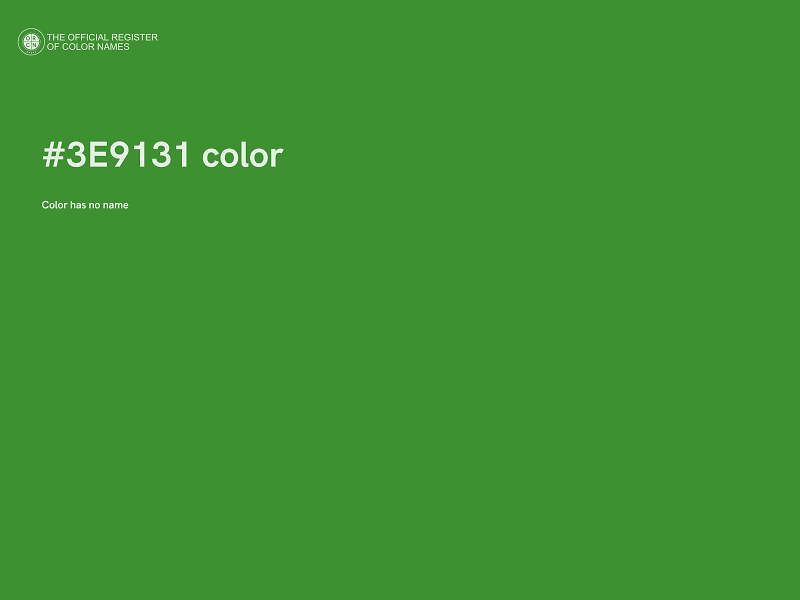 #3E9131 color image