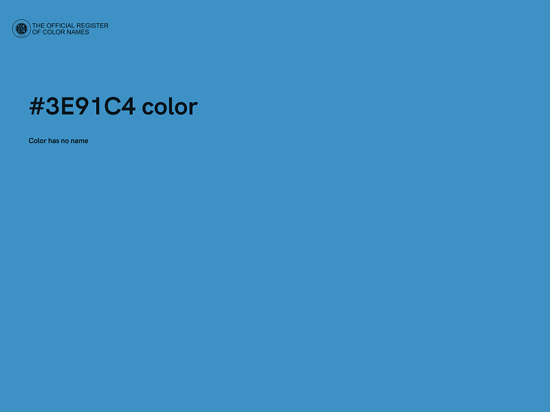 #3E91C4 color image