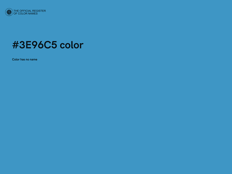 #3E96C5 color image