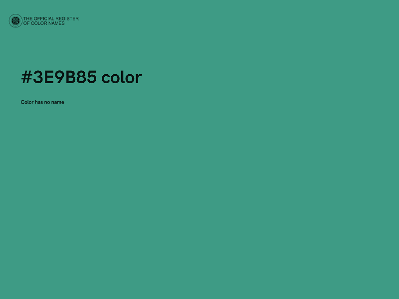 #3E9B85 color image