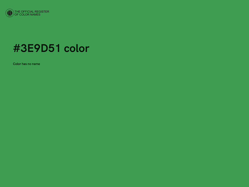 #3E9D51 color image