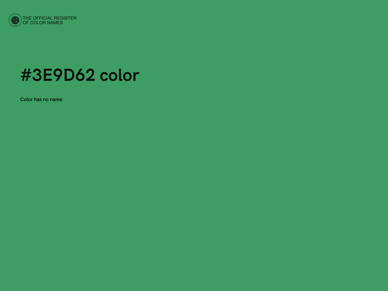 #3E9D62 color image