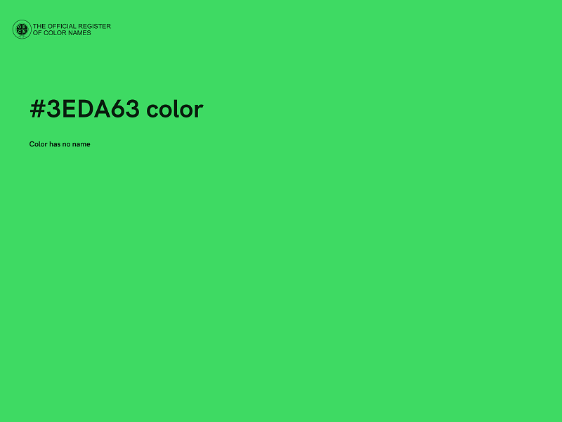 #3EDA63 color image