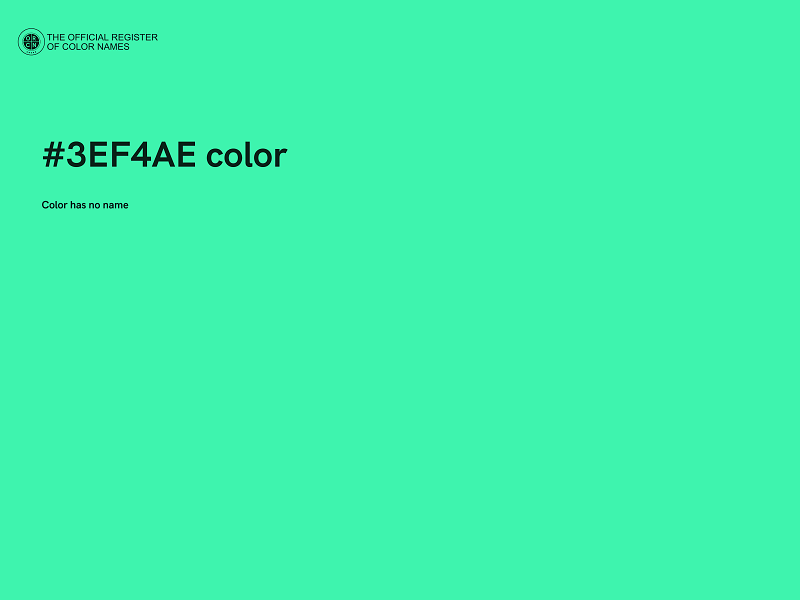 #3EF4AE color image