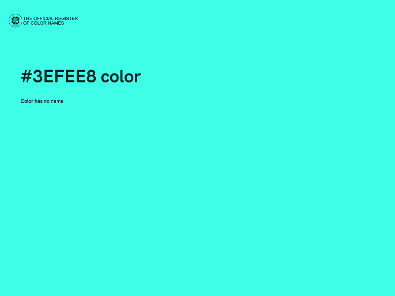 #3EFEE8 color image