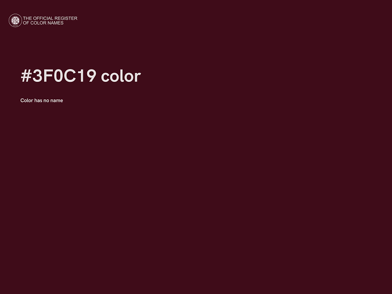 #3F0C19 color image