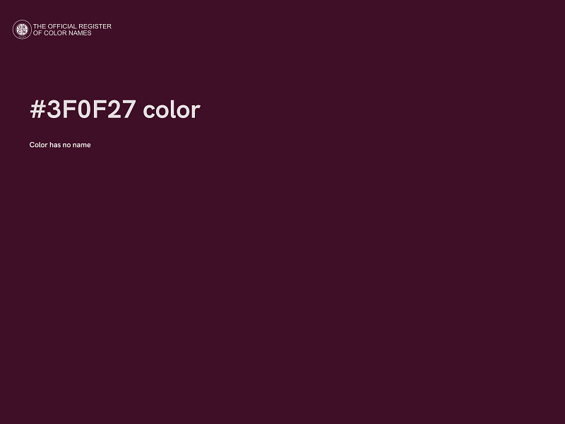 #3F0F27 color image