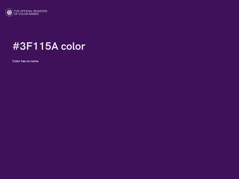 #3F115A color image