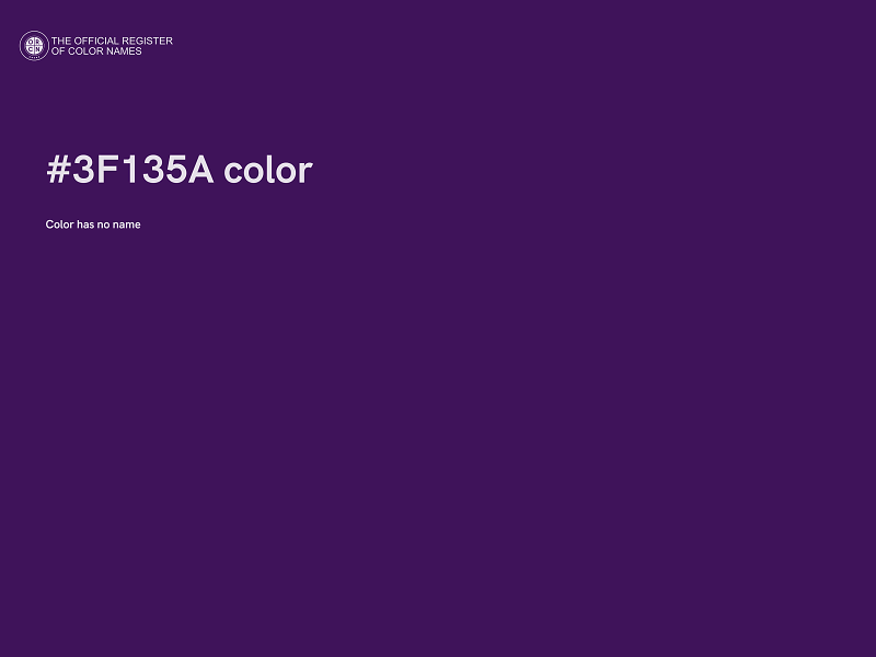 #3F135A color image