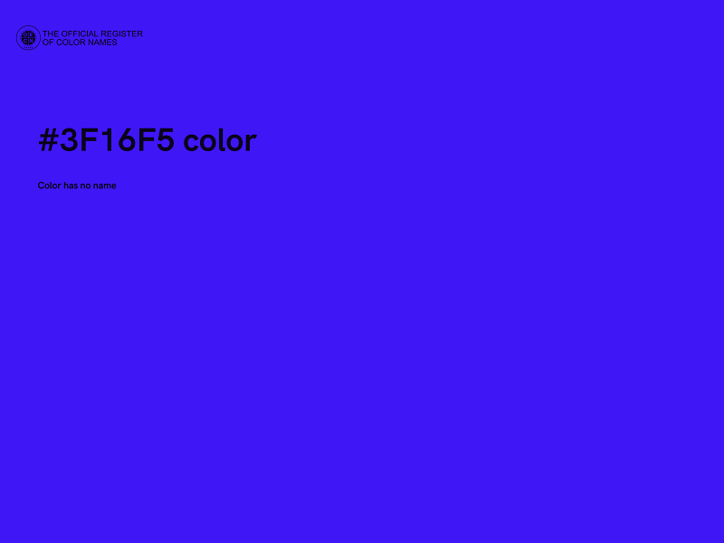 #3F16F5 color image