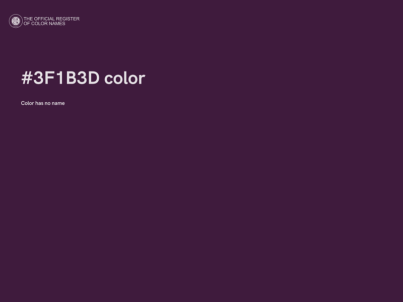 #3F1B3D color image