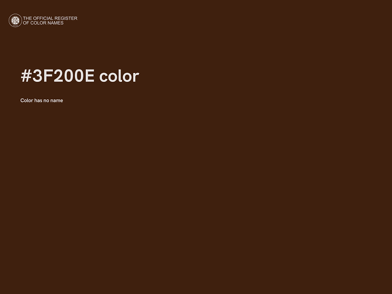 #3F200E color image