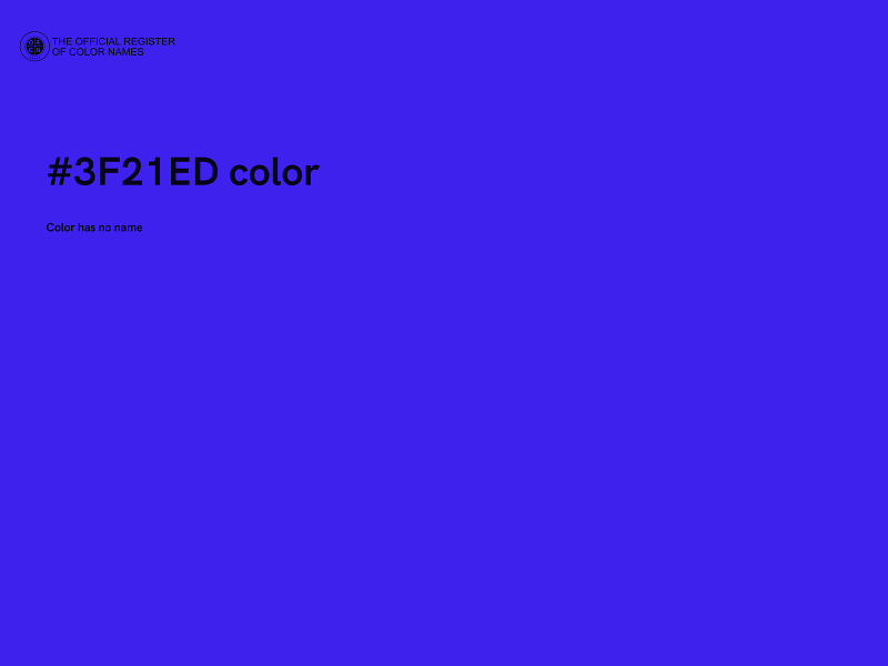 #3F21ED color image