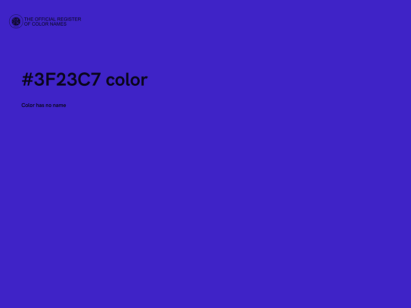 #3F23C7 color image