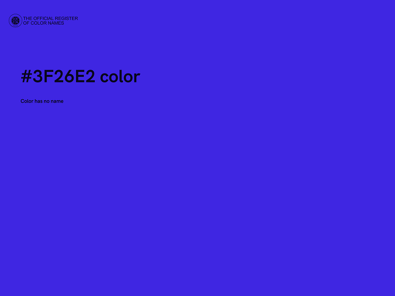 #3F26E2 color image