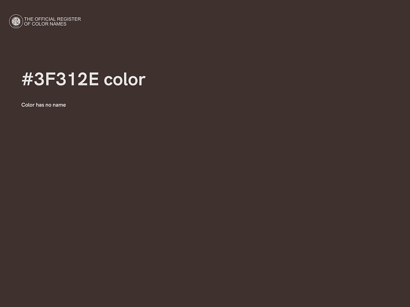 #3F312E color image