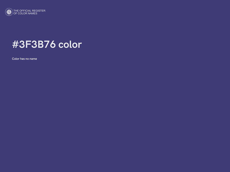 #3F3B76 color image