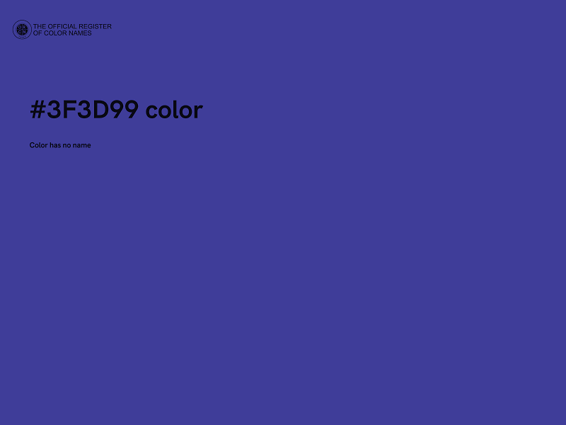 #3F3D99 color image