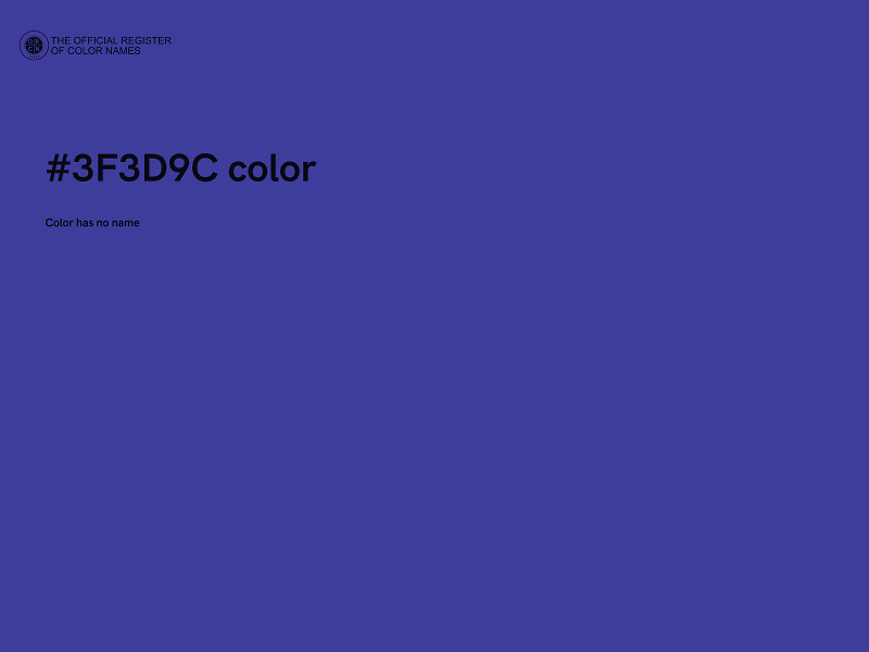 #3F3D9C color image