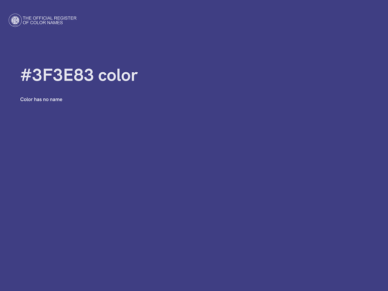 #3F3E83 color image