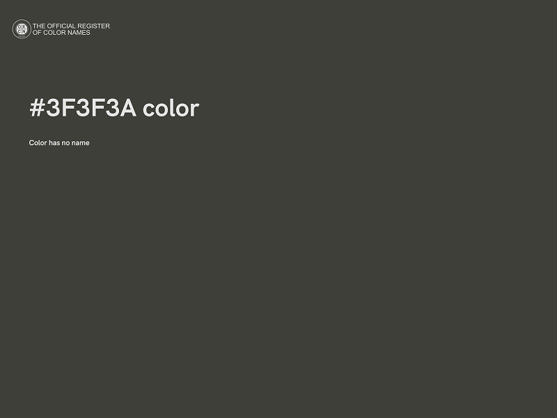 #3F3F3A color image