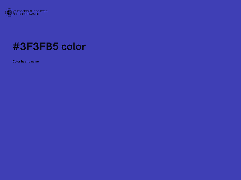 #3F3FB5 color image