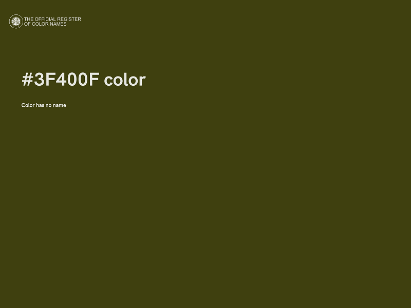 #3F400F color image