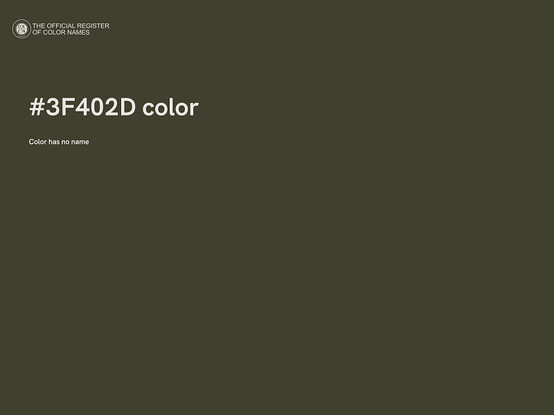 #3F402D color image