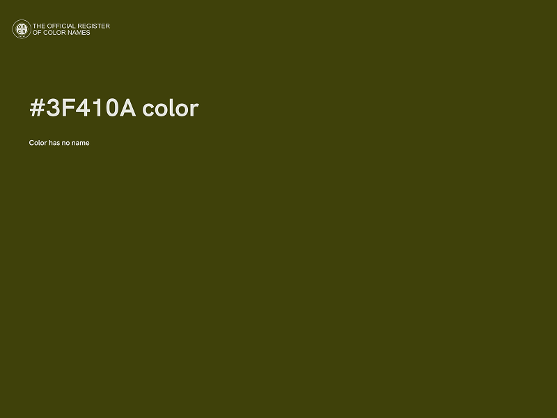 #3F410A color image