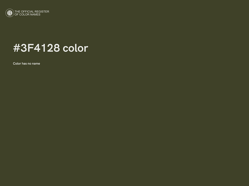 #3F4128 color image