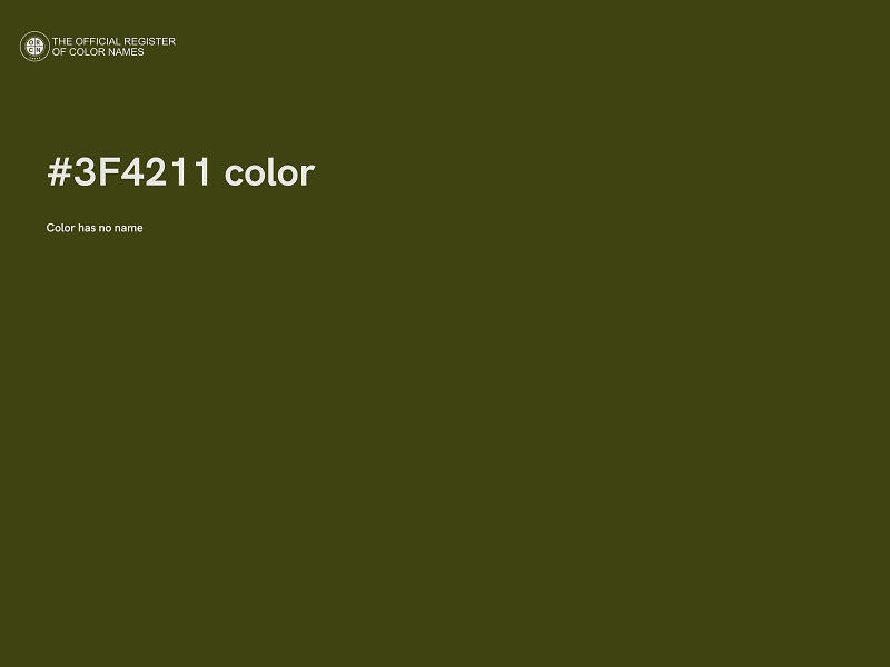 #3F4211 color image