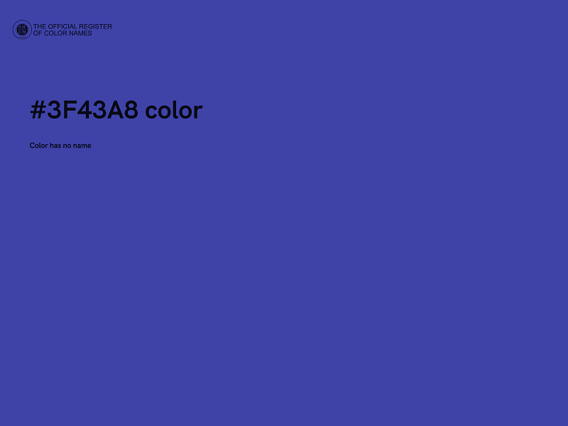 #3F43A8 color image