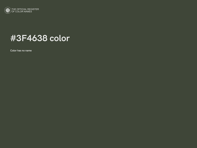 #3F4638 color image