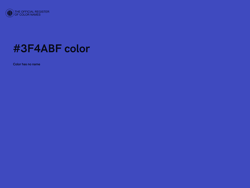 #3F4ABF color image