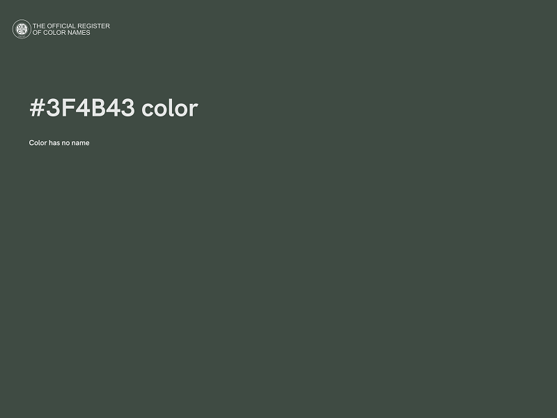 #3F4B43 color image