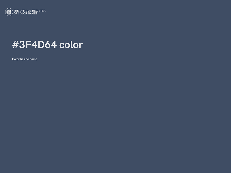 #3F4D64 color image