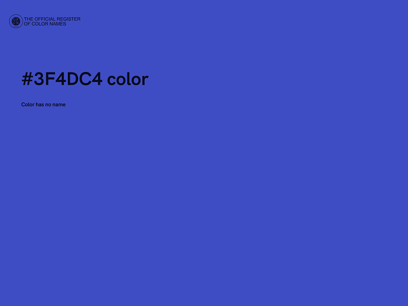 #3F4DC4 color image