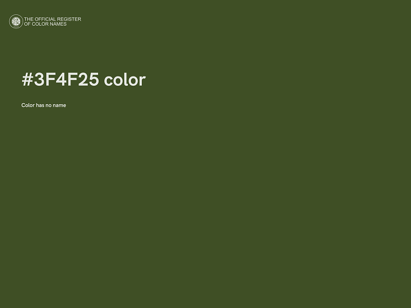 #3F4F25 color image