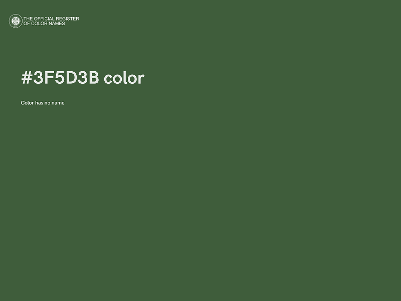 #3F5D3B color image