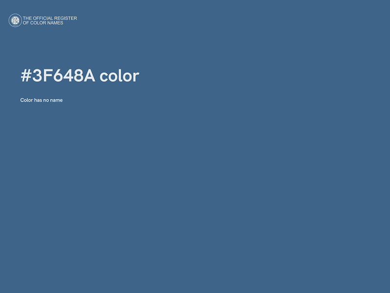 #3F648A color image