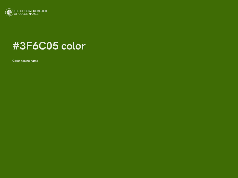 #3F6C05 color image