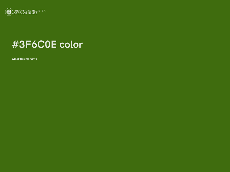 #3F6C0E color image