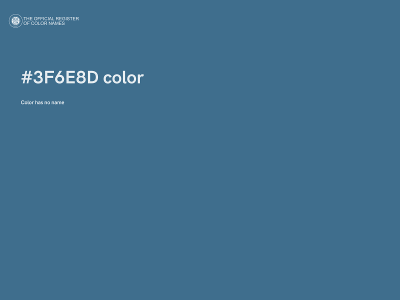 #3F6E8D color image