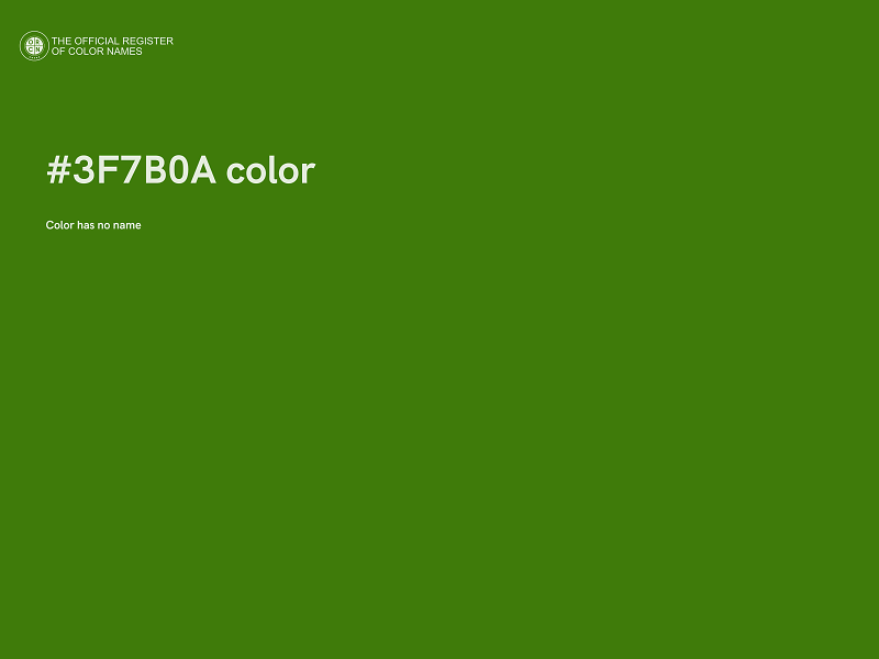 #3F7B0A color image