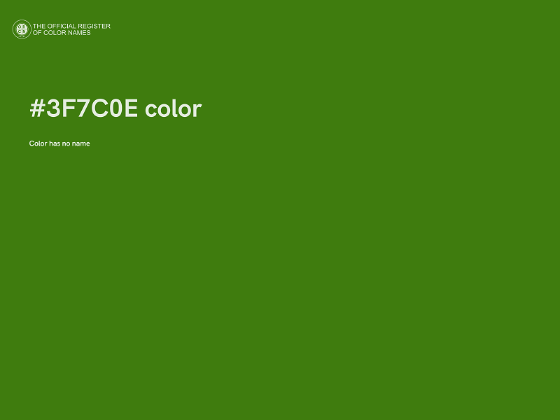 #3F7C0E color image