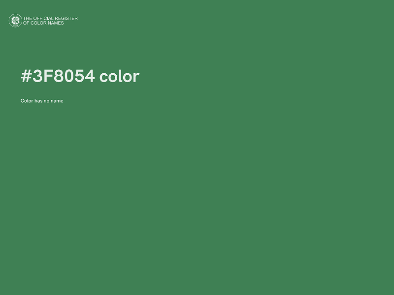 #3F8054 color image