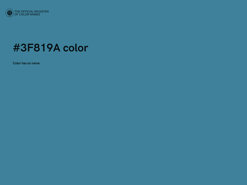 #3F819A color image