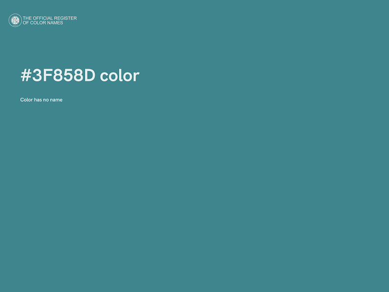 #3F858D color image