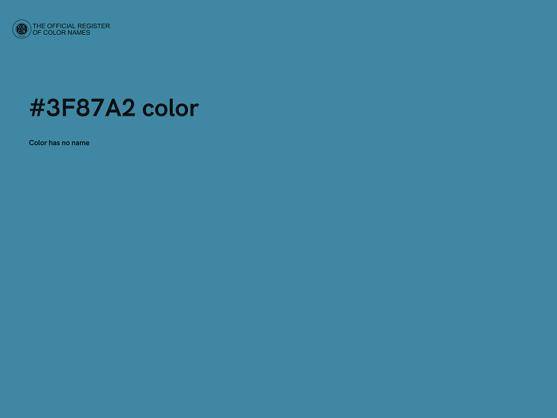 #3F87A2 color image